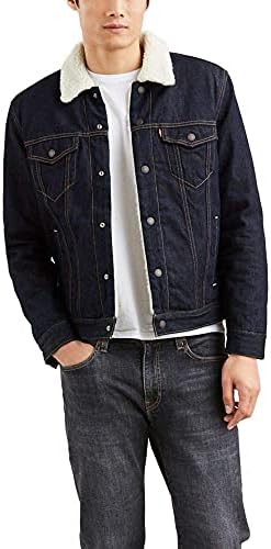 Levi's Men's Sherpa Trucker Jacket, Juniper Rinse, M