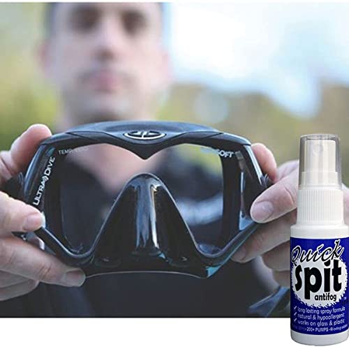 Jaws Quick Spit Spray Antivaho para Gafas de Natación, Máscara de Snorkel y Buceo, Fabricado en EE.UU. miniatura 6
