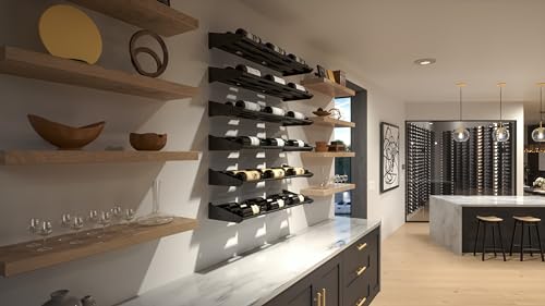 Soporte modular para vino, 9 botellas, negro miniatura 5
