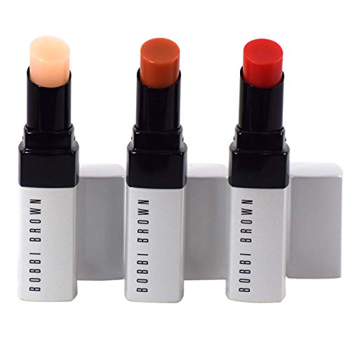Bobbi Brown Sheer Indulgences Extra Lip Tint Balm Full Size Trio Bare Nude, Bare Pink, Bare Poppy