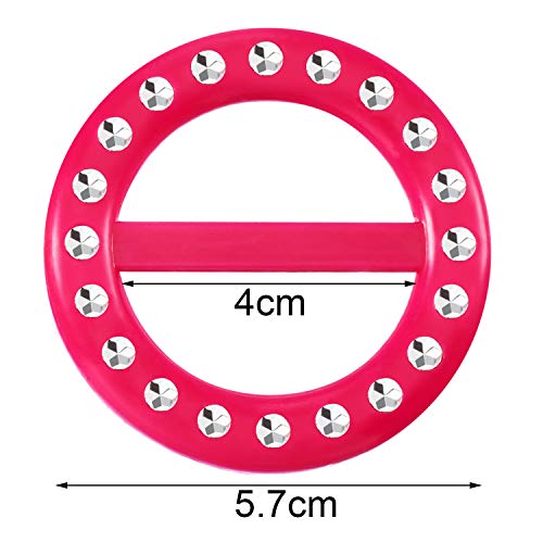 HESTYA 4 Pcs 80s T Shirt Clips 80s Accessories for Women Plastic Dress Scarf Ring Fashion Shirt Clips for Women Clothing2