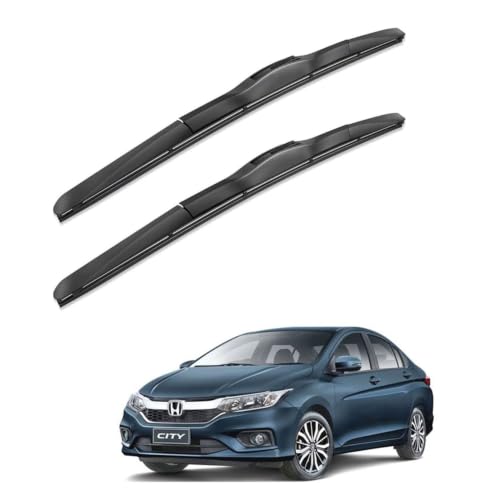 Image of Oshotto Frameless (O.E.M Type) Wiper Blades Compatible with Honda City Ivtec (24 inch / 14 inch)