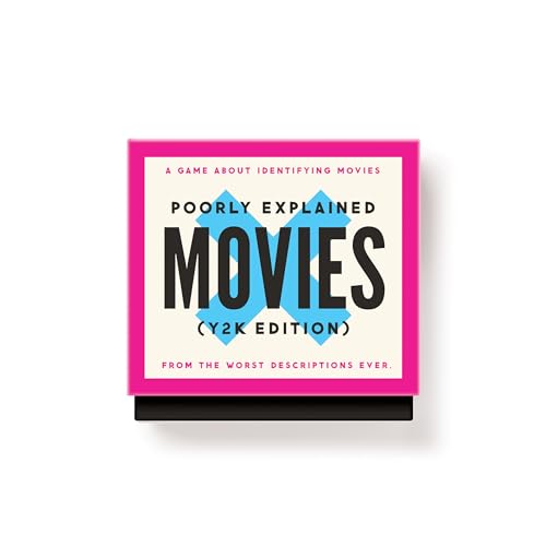 Brass Monkey Mini Poorly Explained Movies Y2K Edition 2000s-Themed Movie Guessing Game with Vague Descriptions