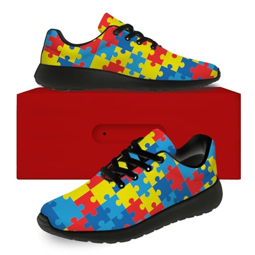 Women's Men's Autism Awareness Shoes Walking Shoes Running Tennis Sneakers Gifts for Boyfriend Girlfriend2