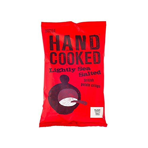 Marks & Spencer Hand Cooked Lightly Sea Salted Crisps 150g - (Marks & Spencer) ��Ōy���������ꂽ�C�̉��Ђ��|�e�g�`�b�v�X��150�O���� [���s�A���i]