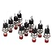 10x Mini Momentary Push Button Horn Switches OFF (on) for Model Railway Hobby - Highly Effective Momentary Off (On) Switch - Chassis Mounting - Red Color - - as described, Red