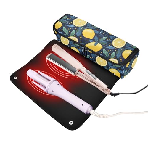 Bolsa de viaje para herramientas de cabello con tapete resistente al calor miniatura 2