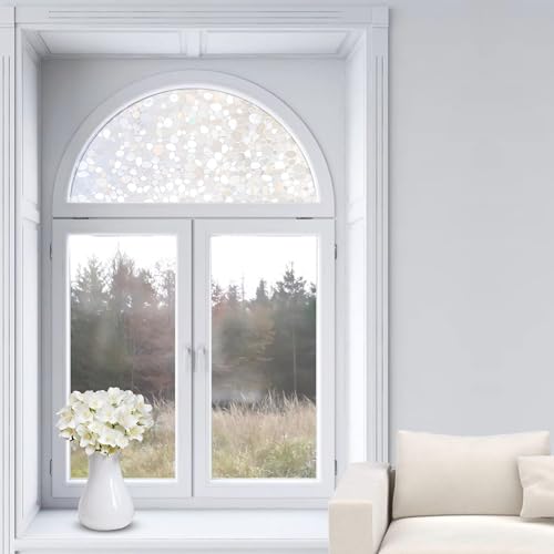 Vinilo para ventana arqueada diseño guijarro 64" x 33" miniatura 3