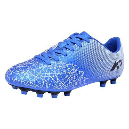 Zapatos de fútbol para niños que buscan estabilidad y comodidad en suelo sólido azul 38.5
