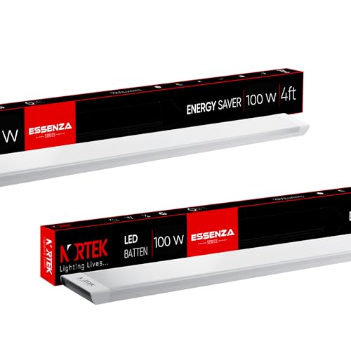 Nortek Essenza 100W LED Tube Light Batten | High Wattage 4 Feet C...