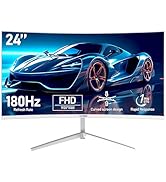 AESNO 24 inch Gaming Monitor 180Hz/144Hz/165hz Curved Screen
