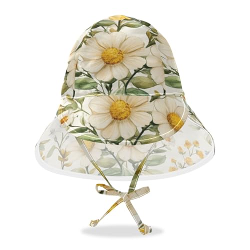 Baby Boys Girls Sun Hat Baby Boys Beach Caps Girl UPF 50+ Neck Flap Travel Essentials