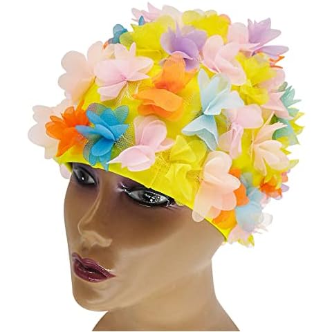 YuChiSX Badekappen für Schwimmer für Damen Cover