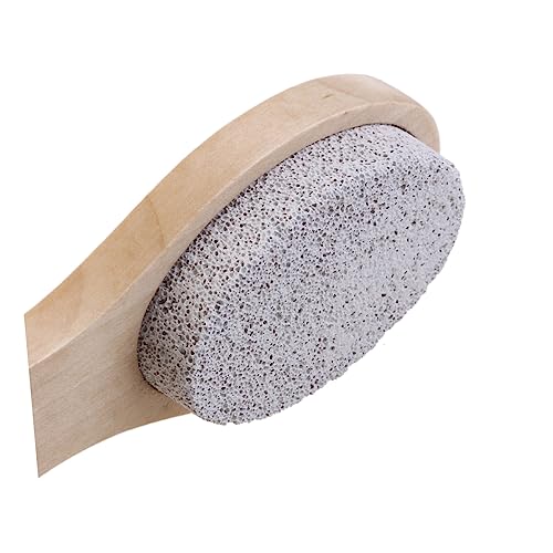 Outanaya 4-in-1 Foot File Nail Brush Reducer Pumice Stone Wood Pumice Bristle Steel Foot Exfoliating Brush for Healthy Skin