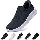 [STRDEOUT] 【手を使わずに履ける靴 】立ったまま履ける スニーカー メンズ たったまま履けるスニーカー レディース ナースシューズ 入院 靴 高齢者 立ち仕事 歩きやすい ダークブルー 24.0 cm