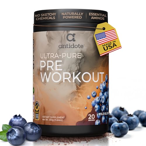 Antidote Clean Pre-Workout Powder - Natural Energy &...