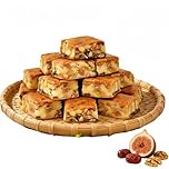 TraiHuyan Fig, Walnut, and Black Sesame Pie — 200g. Additive-free, High in Fiber and Rich in Omega-3, Can Be Used As A Healthy Breakfast Energy Bar or Nutritious Dessert.