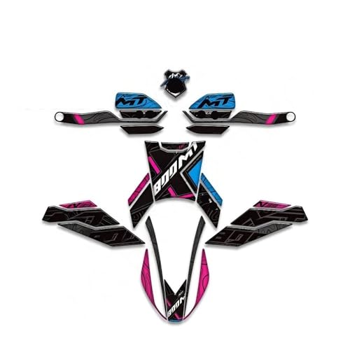 Protège-mains autocollant et pad réservoir pour moto 800MT - 8