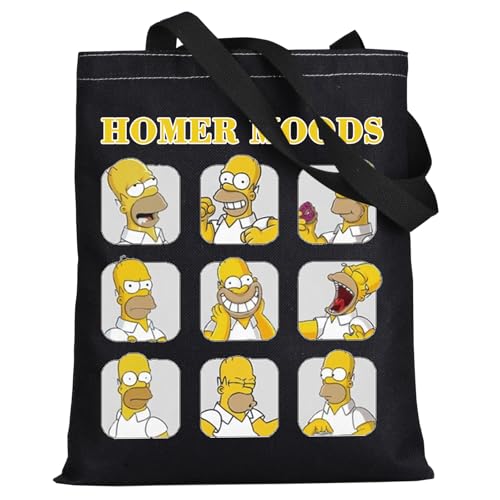 LEVLO Funny Homer Jay Tote Bag Homer Fans Gift Homer Moods Shoulder Bag Homer Family Merch Homer Moods Bt M