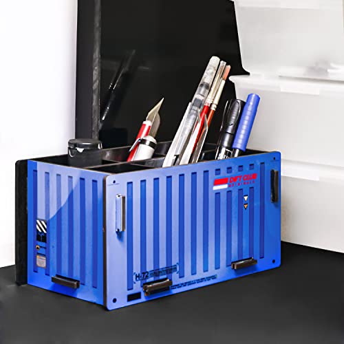 Image of Pen Holder Shipping container shaped (Blue)