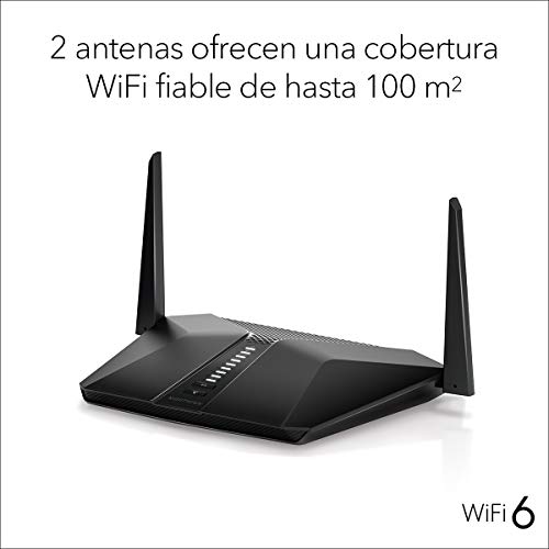 NETGEAR-Nighthawk-RAX40-Router-AX4-WiFi-6-4-Stream-AX3000-Velocidad-Inalambrica-Hasta-3-Gbps-hasta-100-m2-de-cobertura-y-20-dispositivos