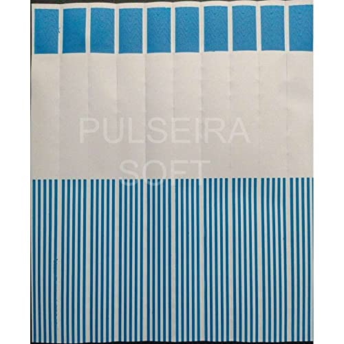 250 Pulseiras azuis Soft impressão jato de tinta, cera ou silk