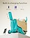 Gyroor GNU Kids Electric Ride-On Car with Flashing Wheels, Adjustable Speeds and 14L Storage, Electric Vehicles for Kids Aged 4-9 Years, 2-in-1 Ride-On and Storage, for Indoor, Outdoor, and Travel Use