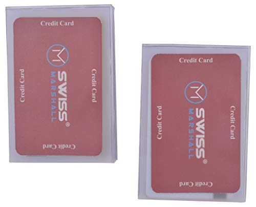 Made in USA Set of 2 Plastic Accordion Inserts 6 Pages Top Load for Bifold Trifold Wallets by Swiss Marshall