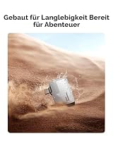 Lexar Professional Go Portable SSD 2TB, ultrakompakt, unterstützt Apple ProRes, bis zu 1050MB/s Lesen und 1000MB/s Schreiben, USB 3.2 Gen 2, IP65, für iPhone 15/16 Pro, Schwarz – Ansicht 6