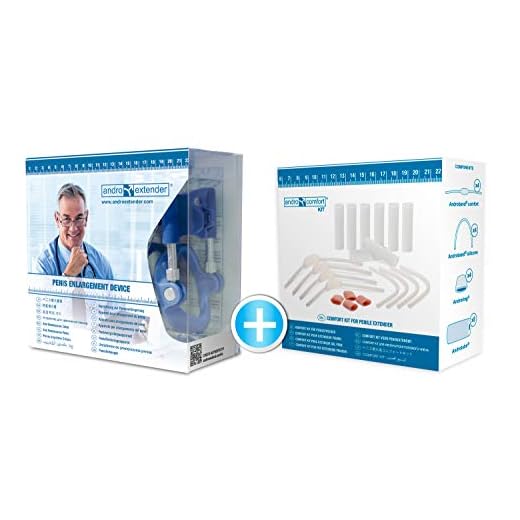 Androextender Pro 2019 con de Regalo 1 Pack Androcomfort Kit. Extensor Médico para Alargamiento. Alargador para Hombre para Agrandamiento Masculino