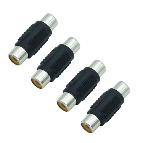 ZHLATECK RCA Female to Female Audio Connector Adapter, RCA Extension Cable Adapter Compatible for TV...