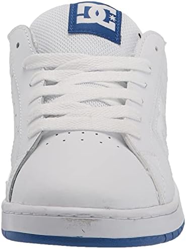 DC Boy's Striker Youth Skate Shoe, White/Royal, 11 Big Kid | Image 1