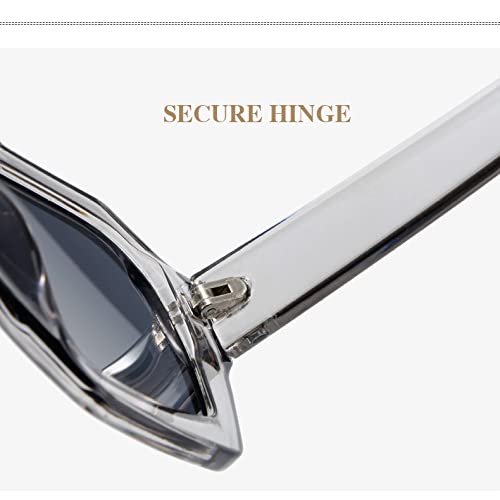 Lunettes de soleil rétro de designer grand format monture léopard luxe - 3