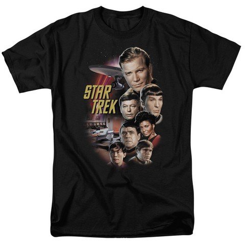 Star Trek Original The Classic Crew Adult Short Sleeve T-Shirt
