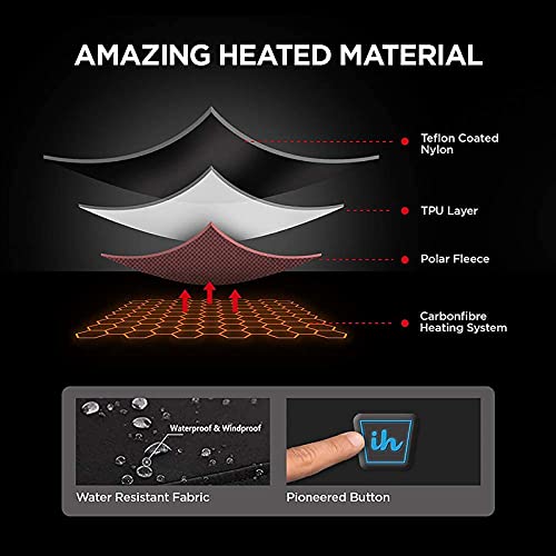 Image of Heated Vest for Men and Women,Lightweight Rechargeable Electric Heating Vest with Battery Pack