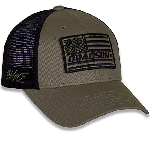 Gorra NASCAR ajustable 2023 Noah Gragson color oliva miniatura 6