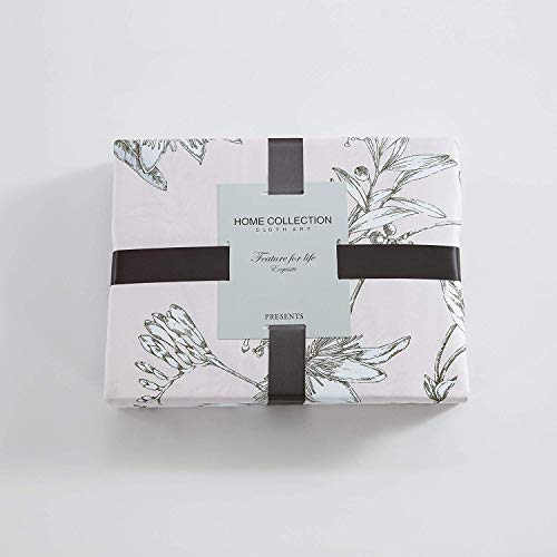 MILDLY Bedding Floral Duvet Cover Sets Twin Size, 100% Egyptian Cotton Duvet Cover with Zipper Closure and one Pillow sham, Botanical Floral Flowers Pattern Printed, Nax