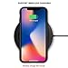 TENDLIN Compatible with iPhone Xs Case/iPhone X Case Premium Leather Outside and Flexible TPU Silicone Hybrid Slim Case (Black)