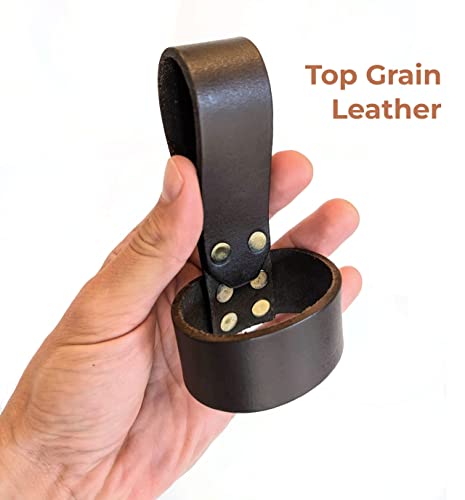 Image of Norse Tradesman Handmade Leather Axe Holster with Belt Loop