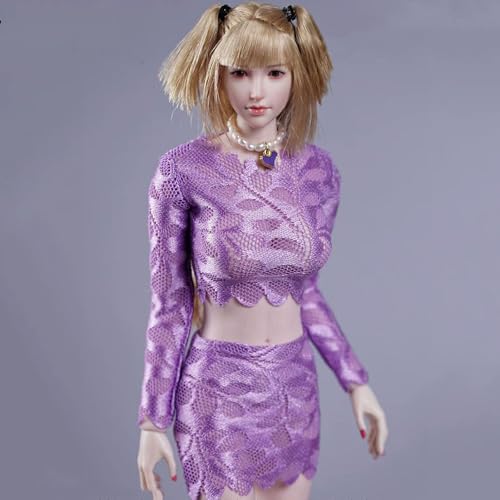 Vêtements figurine 1/6 costume violet haut de gamme pour poupée de collection