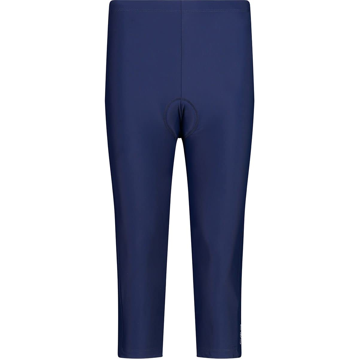 CMP Women's Pantalone Capri Da Bike Elasticizzato E Traspirante Trousers, Blue, D42
