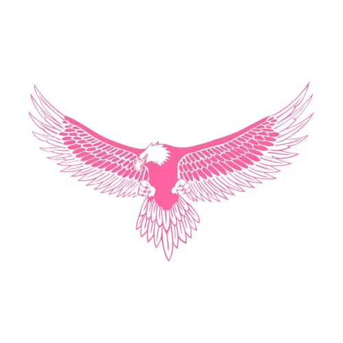 Plumes de pygargue à tête blanche d'Amérique, symbole patriotique Stickers muraux 64x101.1cm Amovible sans laisser de colle Rose