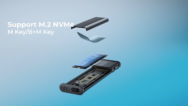 Amazon.com: ORICO Aluminum M.2 NVMe SSD Enclosure, USB 3.2 Gen 2