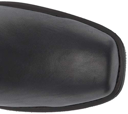 RIDETECS 13" Waterproof Biker Riding Boots For Men, Black - Full Grain Oiled Leather with Harness Strap