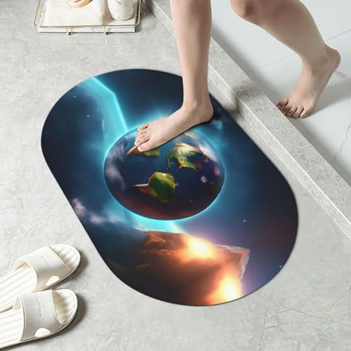 Tapis de bain absorbant séchage rapide terre de diatomée Planet