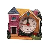 Moderne uhr: mini-schlossform-design, das ihnen ein visuelles gefühl vermittelt, uhr