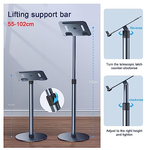 Support d'écran de bureau ergonomique au sol pour soulager le mal de dos - 2