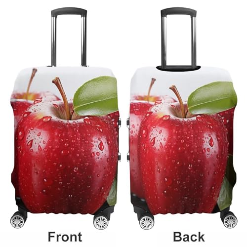 Red Apple Fruit Luggage Cover, Washable Elastic Suitcase Cover Protector Fit 18-32 Inch Luggage3