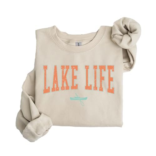 Lake Life Sweatshirt, Lake Sweatshirt, On The Lake Sweatshirt, Travel Lover Outfit, Gift For Adventurer, Vacation & Camper Clothing, Camper Apparel, Lake Sweatshirt