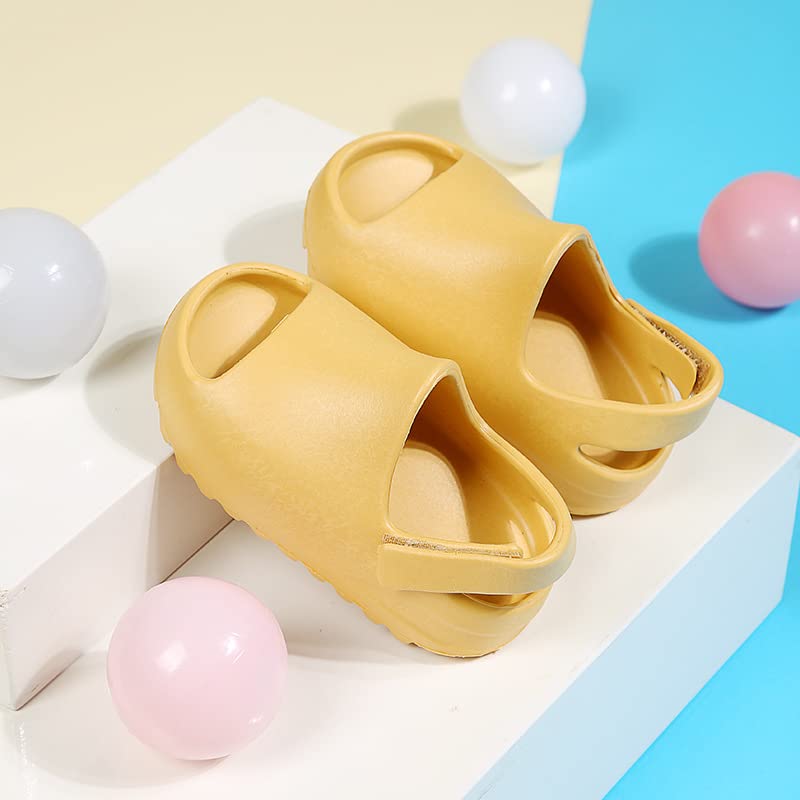 Image of Toddler Little Kids Slides Sandals, Kid Summer Slip On Slides Sandals,Slippers with Strap Anti-slip Water Shoes,Indoor Outdoor Lightweight Slippers Sandals for Boys and Girls